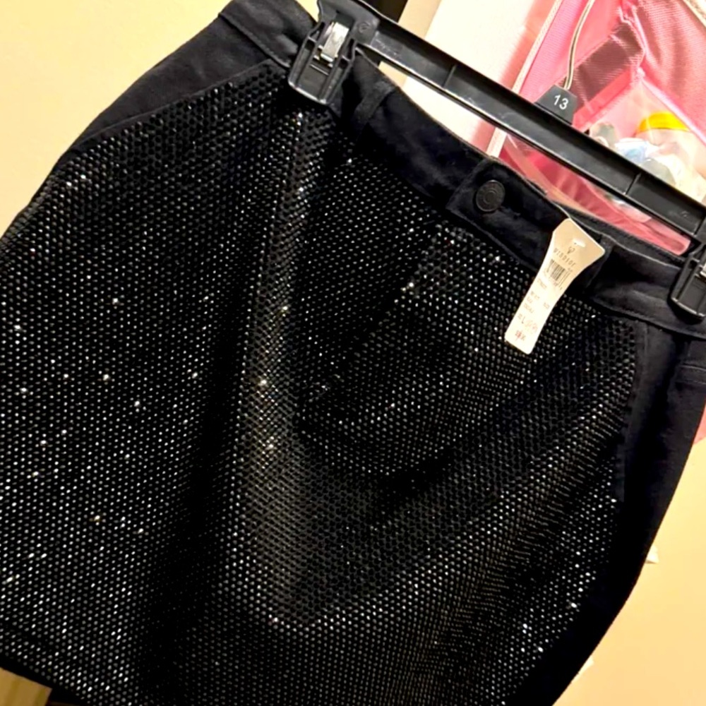 Windsor black rhinestone skirt new with tags